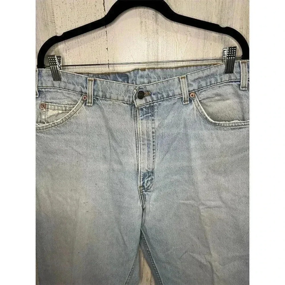 Vintage Levi's 550 Men's Light Blue Orange tab Jeans W36 L32 Relaxed Tapered Fit - Picture 4 of 14